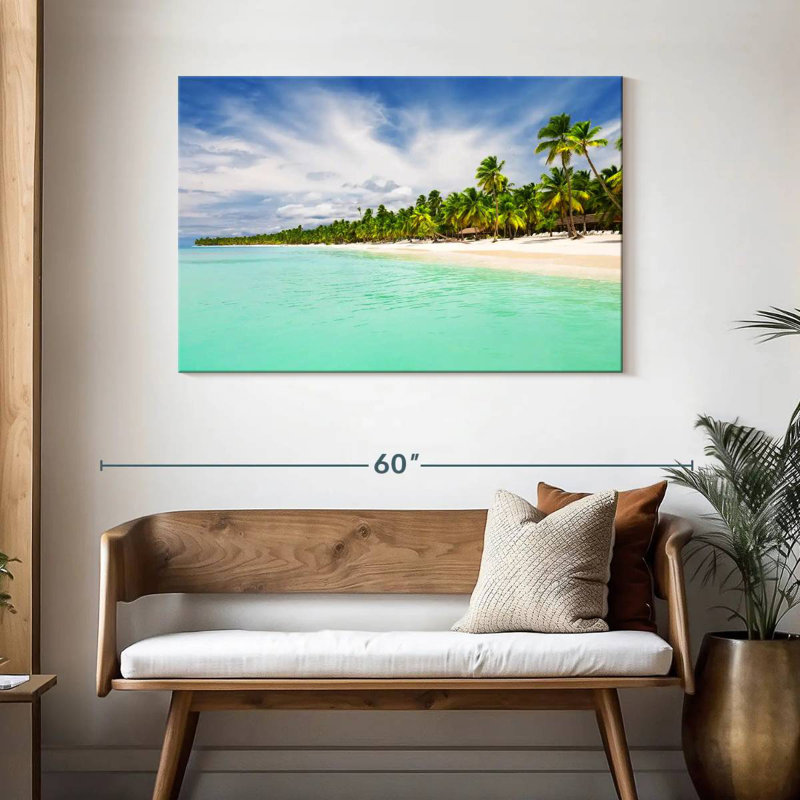 Plage de sable de Pointe Cana, H 30 po x l 45 po