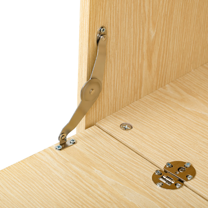 Enceinte de litière polyvalente pour chat - Aspect de meuble élégant avec 2 portes.