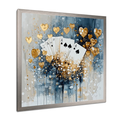 Cartes de casino modernes Baccarat II - casino et jeux, décoration murale