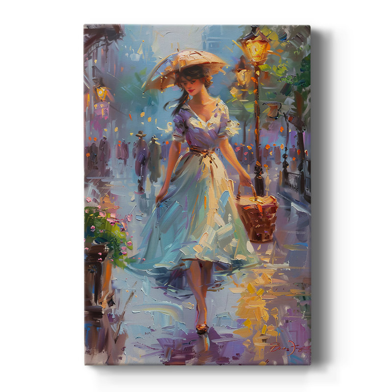 WOMEN Series DCC-XXXVII - Toile tendue avec châssis Premium - prête à être accrochée, H 18 po x l 12 po