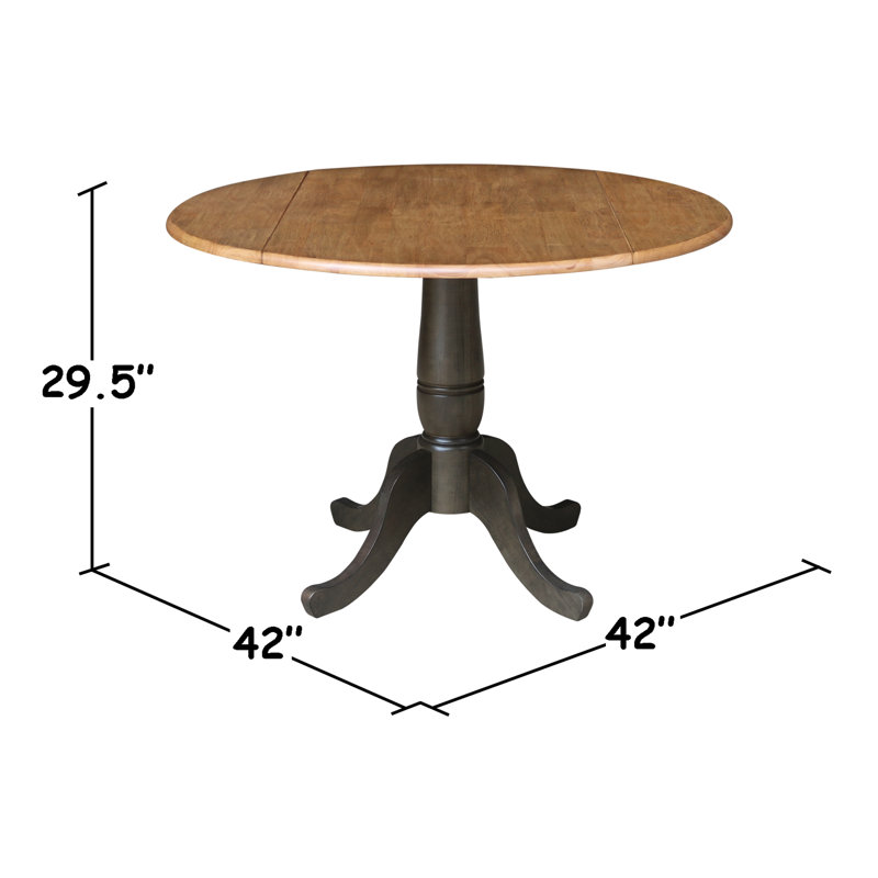 Table de salle à manger Hesston, Hickory / charbon délavé