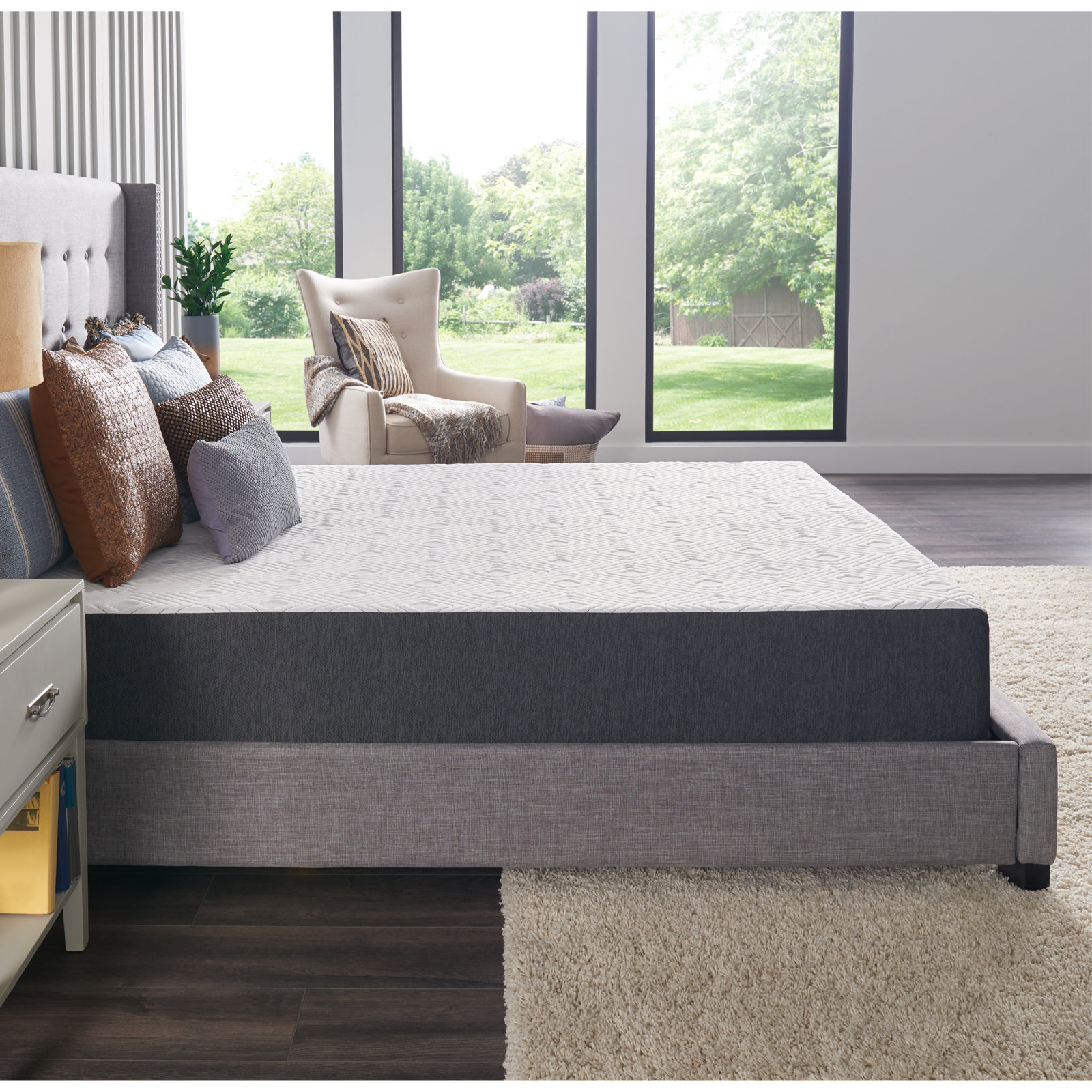 SealyCool 10" Medium Memory Foam Mattress, King