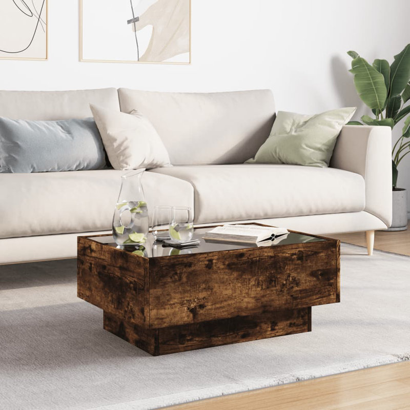 Dailynn Coffee Table, Smoked Oak, 30cm H x 70cm L x 50cm W