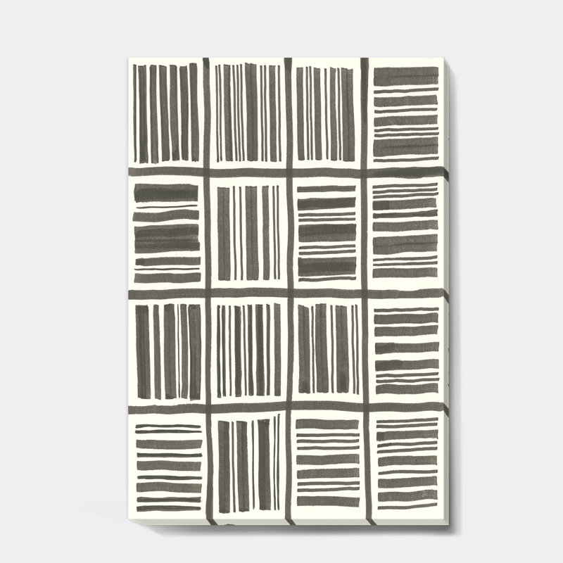 Minimaliste graphique I - reproduction d'art sur toile tendue, H 20 po x l 12 po x P 1po