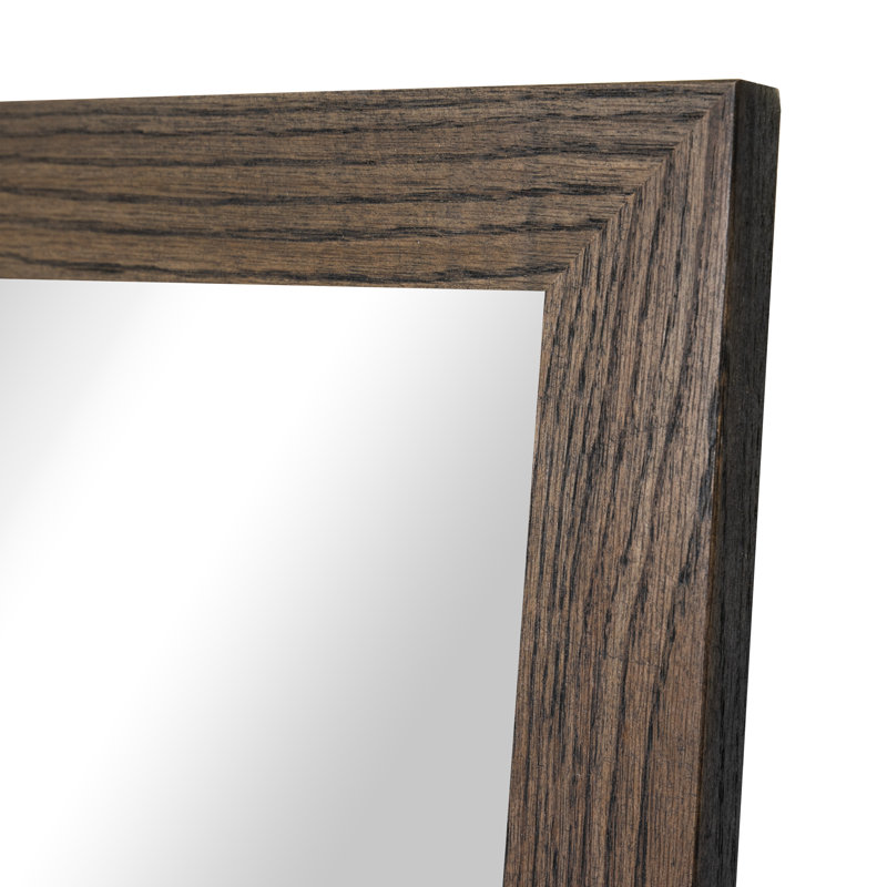 Miroir de plancher Ozark, Ébène, 73 po x 30 po
