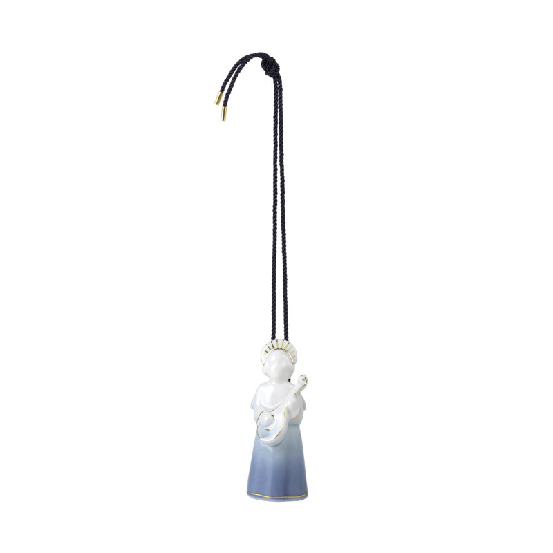 Royal CopenhagenBlue Collectibles Angel Ornament with Mandolin, Mandolin