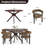 Mahjabi Upholstered Dining  Arm Chairs-787581923