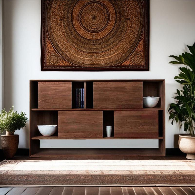 Bibliothèque simple de style moderne, Marron foncé