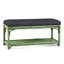Summer Retreat Wicker Shelf Storage Bench-71425178-71425236