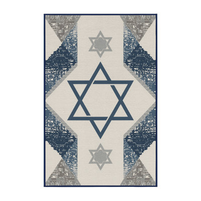 Tapis abstrait moelleux et moelleux beige moderne et contemporain Faye Hanukkah