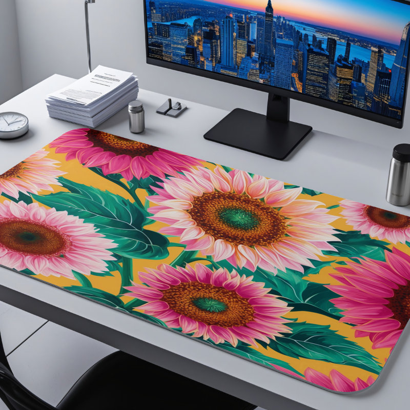 Polyester Desk Pad, 14.4x12.1