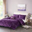 Édredon en velours mauve pour lit simple / simple TG, bourre et coussins décoratifs-122457020-122457022