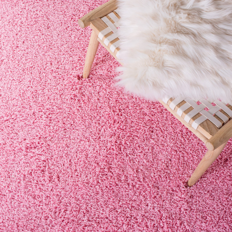 Baldev Shag Performance Solid Color Rug, Rectangle 3' x 5'