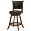 Chaise de comptoir pivotante rembourrée Jackman Châtaignier-43741412