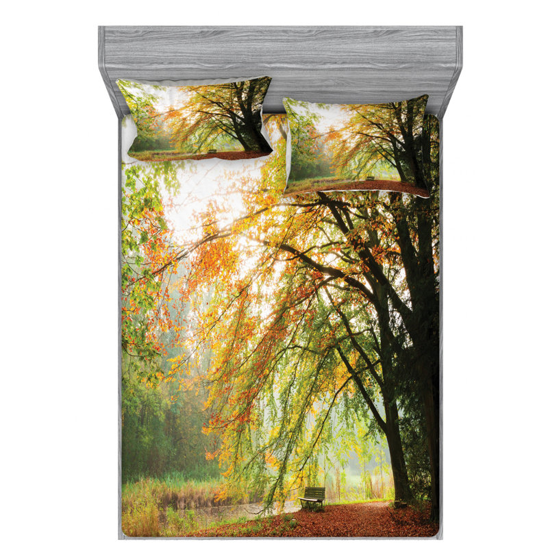 Microfiber Sheet Set, Queen Sheet Set with Fitted Sheet