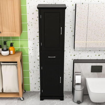 Multi-Functional Storage Cabinet with Adjustable Shelves, Smooth Handles