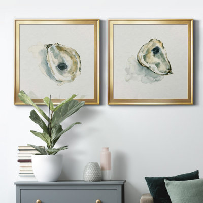 «Old Salt Shell I», ensemble de 2 reproductions d'art encadrées