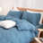 BESTOUCH Duvet Cover Set 100% Washed Cotton Linen Feel Lightweight-115115461-114986045