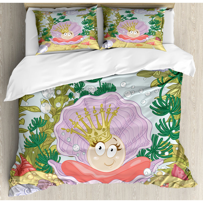 Pearls 2 - Piece [EU ONLY] Duvet Cover Set, King Duvet Cover  + 2 Shams