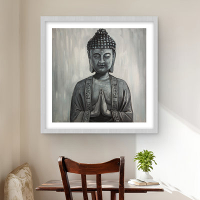 Buddha Framed Matted Print | Man Bedroom Home Decor Art