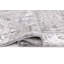 Tapis de couloir gris abstrait en polyester tissé à la machine Ireanna-1926957530