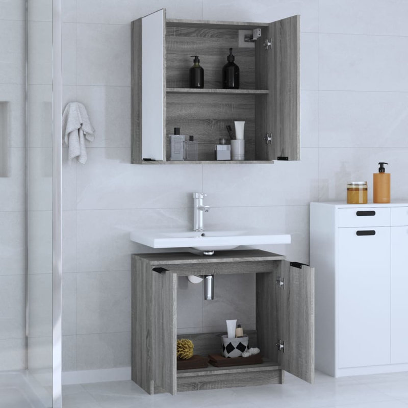 Bathroom Furniture Suite, Dark Grey