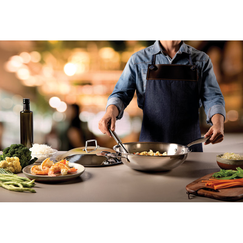 Tramontina Grano 3-PLY Stainless Steel Wok with Lid