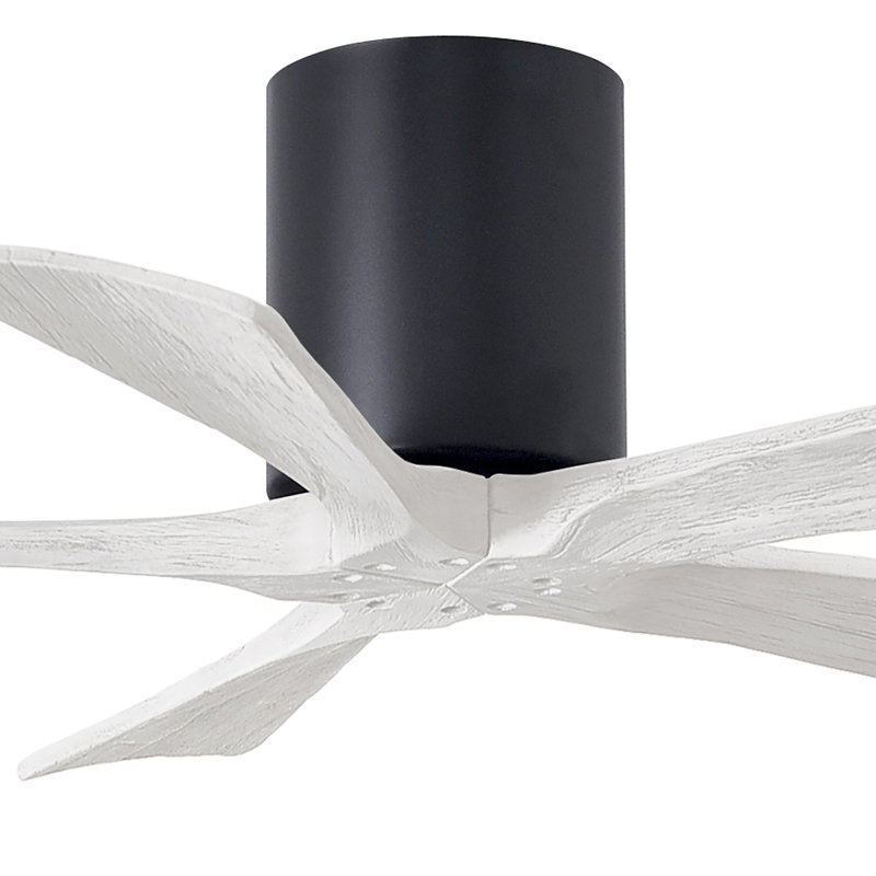 Ventilateur à pales encastré 5 pales Irene, 42", Noir mat, Blanc mat