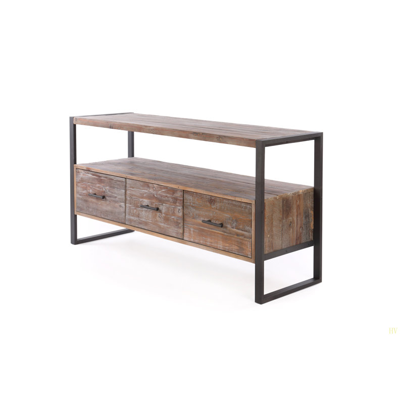 Meuble télé 60 po en bois récupéré
