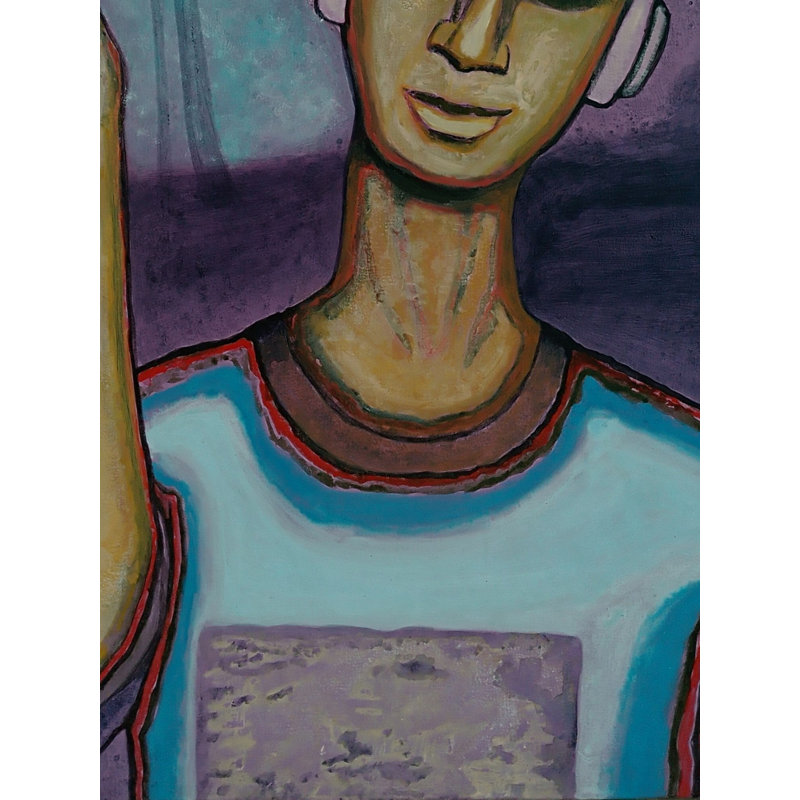 Chanson de minuit | Acrylique sur toile | Par Chinmoy Pandit