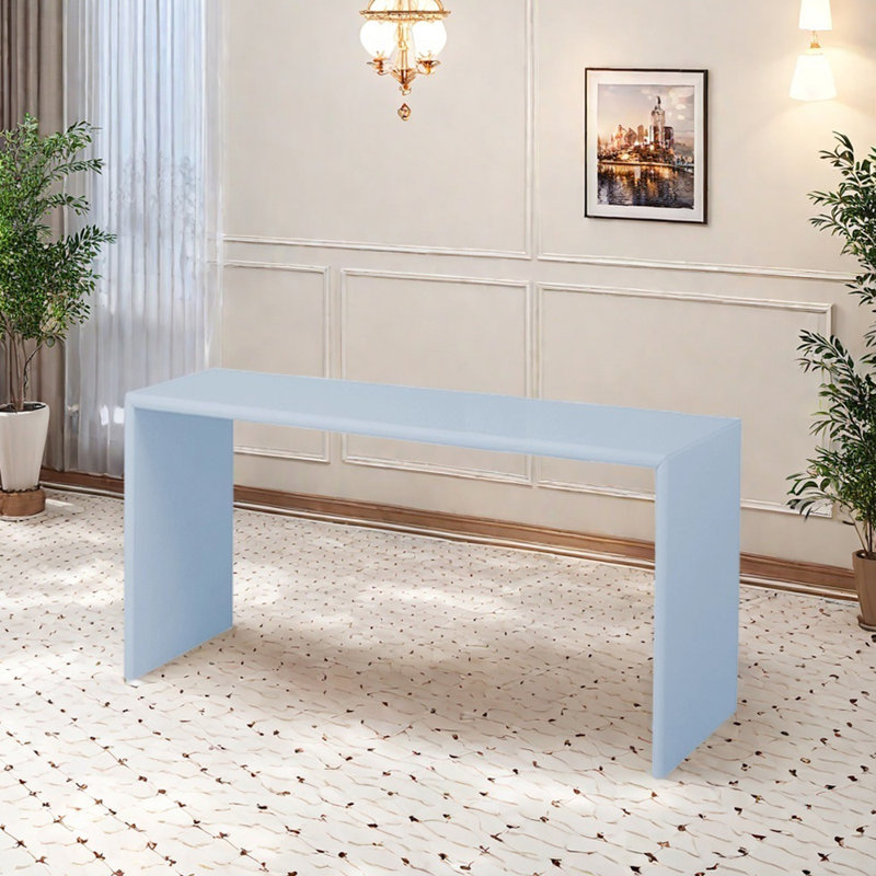 Bureau d'écriture Minimalist Design, Bleu, H 28,54 po x l 55,11 po x P 23,62 po