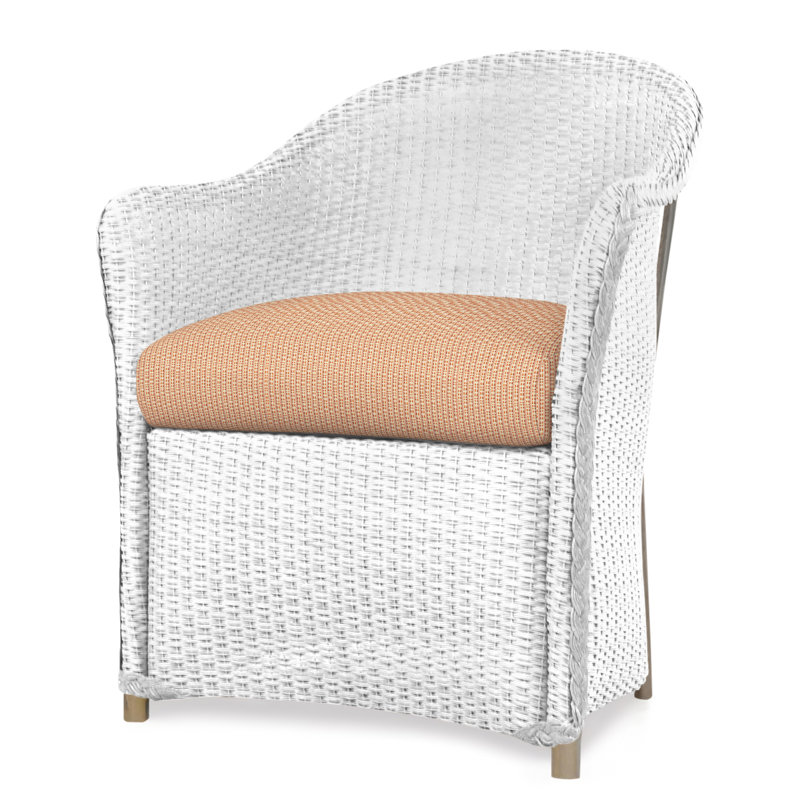 Weekend Retreat Outdoor Dining Armchair, White, Serene Spa