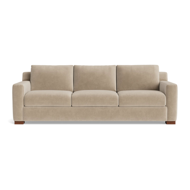 Catalina Sofa (95"), Velvet - Beige