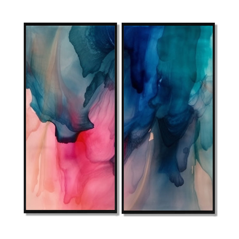 Dequantae Cordaris - Art mural abstrait, 40" H x 40" W, Black, Impression encadrée flottante