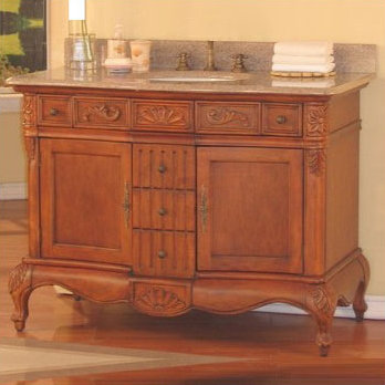 Base de meuble-lavabo de 36 po Yorktown seulement en brun