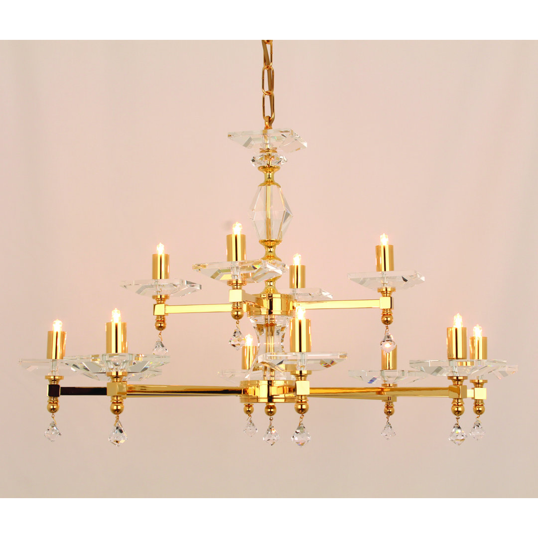 12-Light Candle Style Chandelier