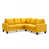 Tissu jaune sélectionné
