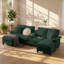 Canapé-lit modulaire en forme de U à 4 places Evergreen l 121 po x P 56,7 po x H 35,4 po-1527542325