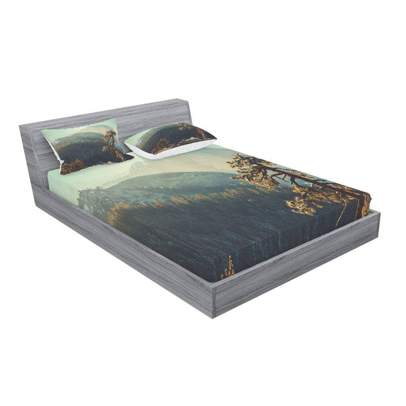 Microfiber Sheet Set, Queen Sheet Set with Fitted Sheet
