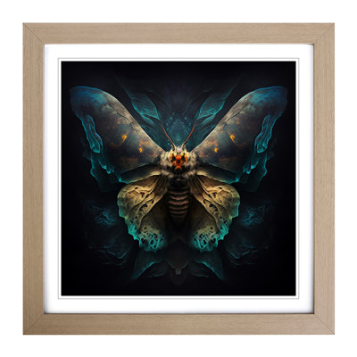 Moth Expressionism - Framed Print