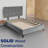 15 Premium Velvet Wood Box Spring/Bed Frame With Headboard, Durable & Stylish Black Metal Legs, Multi Color Options-92348353-92348378