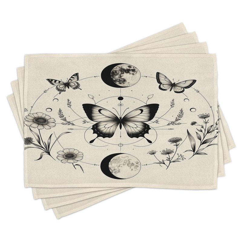 Ensemble de 4 napperons Ambesonne Boho