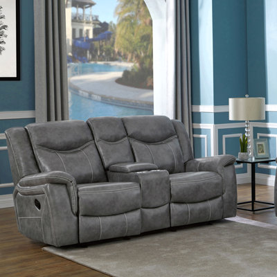 Causeuse avec rangement Carmen Cool Grey