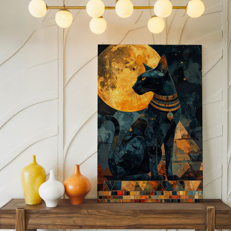 Voici la description du produit et optimisation de la seo pour votre toile d'inspiration bastet, H 18 po x l 24 po