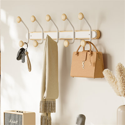 Balliro Metal Freestanding 10 - Hook Wall Mounted Coat Rack
