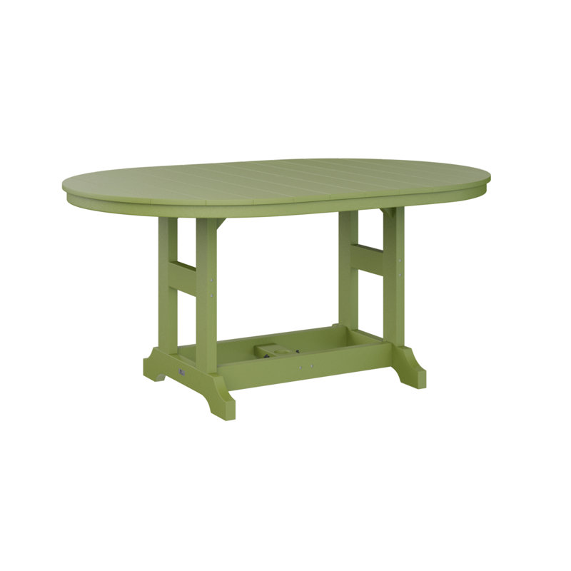 Table de salle à manger Berlin Classic, Vert kiwi, H 30,87 po x l 64 po x P 44 po