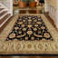 Hand Knotted Wool Oriental Area Rug in Black/Gold-774451114