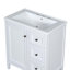 Meuble-lavabo de 30 pouces avec lavabo en résine, trois tiroirs et deux tablettes de porte-631220870