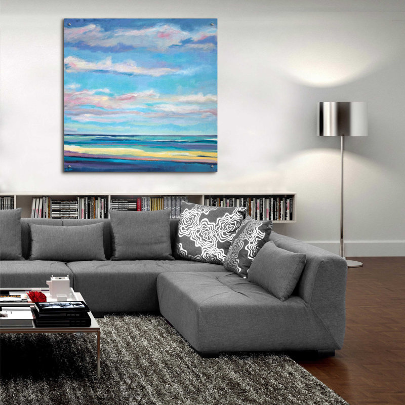 «Tidal Surge» par Niki Arden, art mural en verre acrylique, H 36 po x l 36 po x P 0,2 po