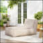Fauteuil à billes Ramona, beige, ensemble de 1, résistant aux intempéries et écologique pour le confort du patio